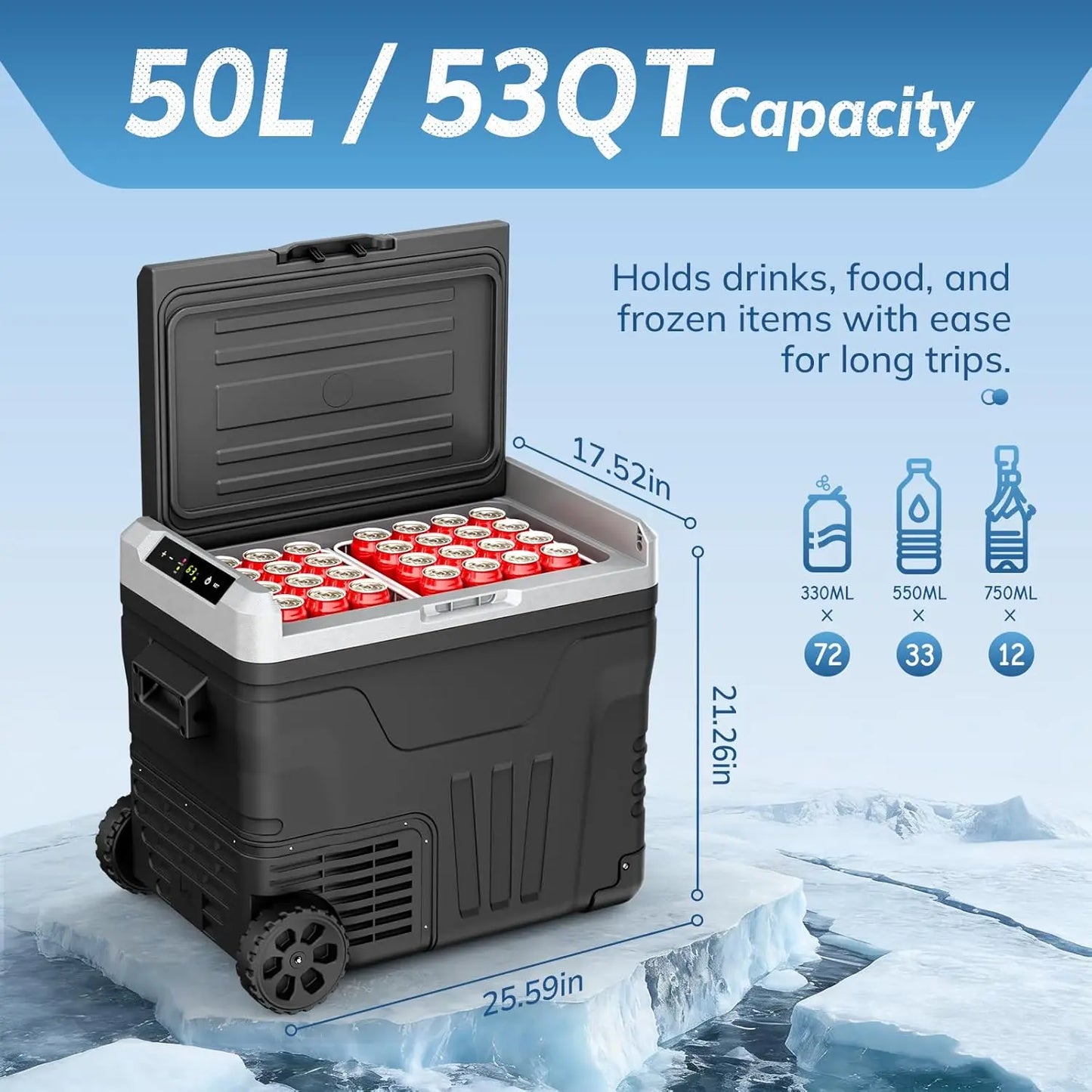 PONTIX 12V Refrigerator